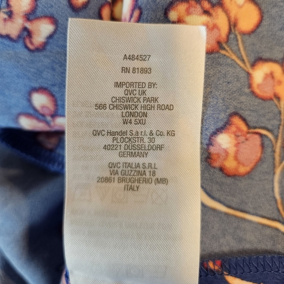 J Jason Wu Women's Woven Printed Lightweight Satin Floral Trench, Blue & Pink - Picture 12 of 14